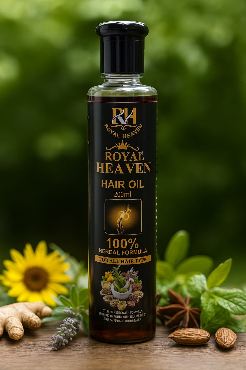 Royal Heaven Herbal Hair Oil – 100% Natural Growth Formula